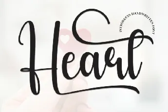 Heart Script font