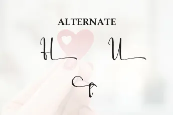 Heart Script font