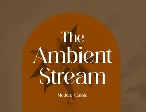 The Ambient Stream font