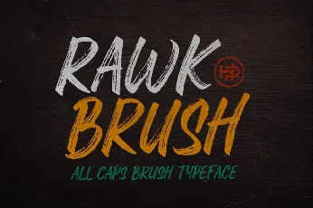 Rawk Brush font