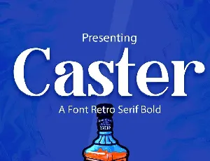 Caster font