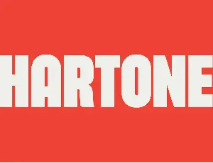 Hartone font