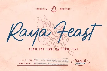 Raya Feast Demo font