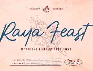 Raya Feast Demo font