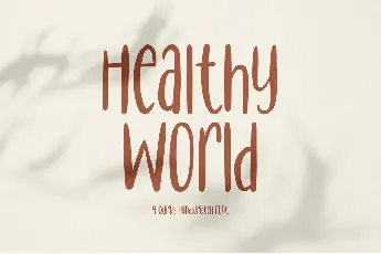 Healthy World font