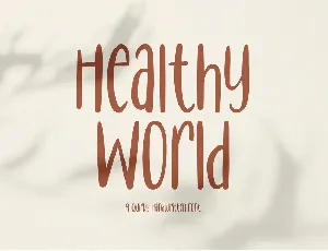 Healthy World font