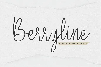 Berryline font