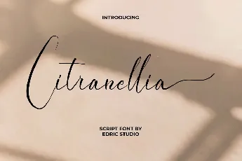 Citranellia Demo font