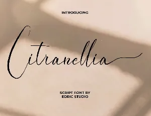 Citranellia Demo font