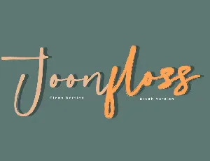 Joonfloss Brush font