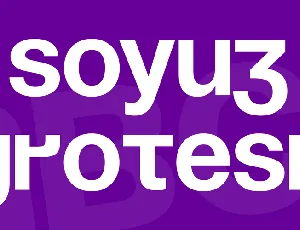 Soyuz Grotesk font