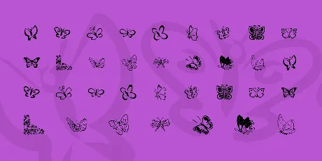 KR Butterflies font