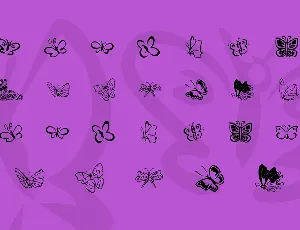 KR Butterflies font