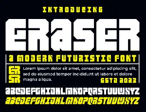 Eraser font