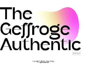 Geffroge Authentic font