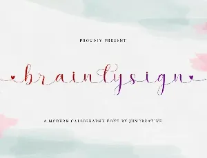 Brainlysign font