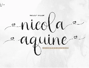 Nicola Aquine font