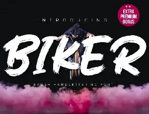 Biker Brush font