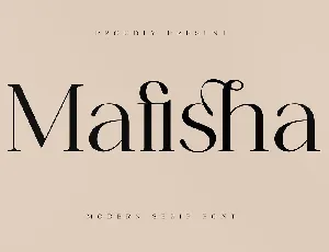 Mafisha font