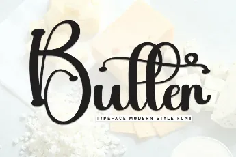 Butter Calligraphy font