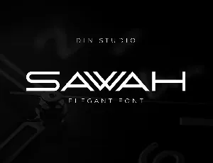 Sawah Modern Elegant Display font