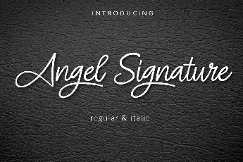 Angel Signature font