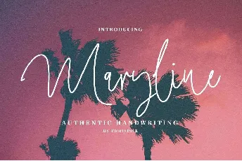 Maryline Handwritten Script font