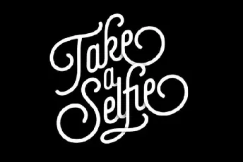 Selfie font