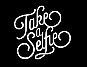 Selfie font