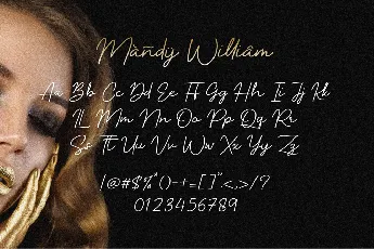 Mandy William Demo font