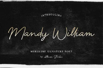 Mandy William Demo font