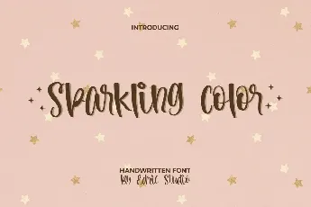 Sparkling Color Demo font