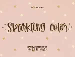 Sparkling Color Demo font