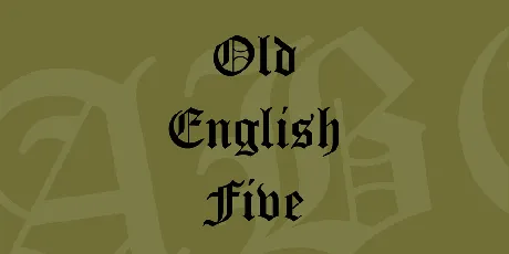 Old English Five font