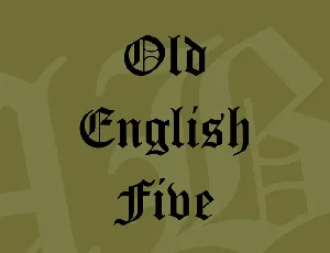 Old English Five font