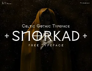 Snorkad font