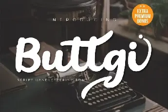 Buttgy Script font