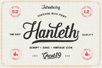 Hanleth Vintage Duo font