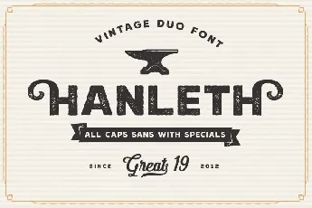 Hanleth Vintage Duo font