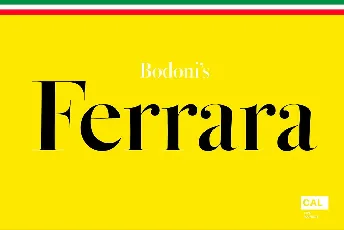 Bodoni Ferrara Family font