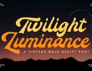 Twilight Luminance font