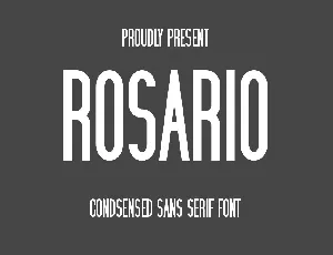 Rosario font