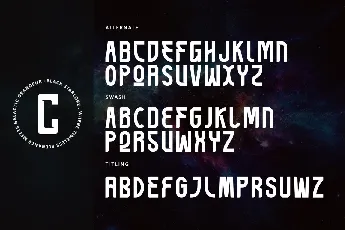 Black Starlord - Personal use font