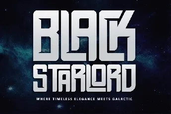 Black Starlord - Personal use font