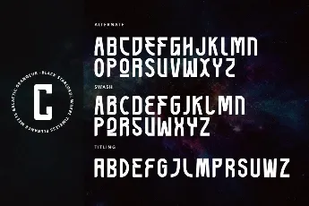 Black Starlord - Personal use font