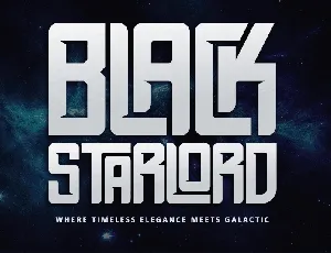 Black Starlord - Personal use font