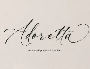 Adoretta font