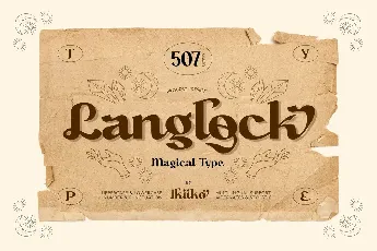 Langlock font