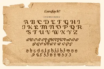 Langlock font