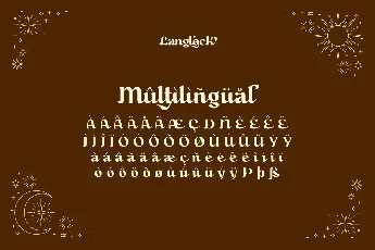 Langlock font